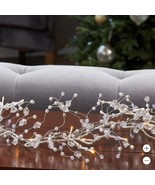 Christmas Garland 100 LED Warm White Lights  9&#39; Gem Plug-In Adapter Indoor - $1,778.36 MXN