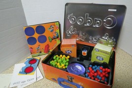 Cranium Cadoo For Kids 2001 Board Game Missing Sand Timer Tin Carry Case - $19.95