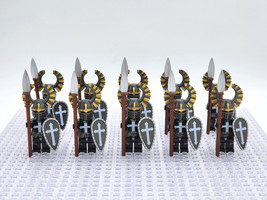 10pcs Crusades Knights Hospitaller Heavy Armor Minifigures Accessories - £19.97 GBP