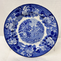 WOOD &amp; SONS English Scenery Blue White Woods Ware England Pie Plate 6 3/... - $174.47 MXN