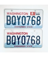 2020 United States Washington Evergreen Passenger License Plate BQY0768 - $27.14 CAD