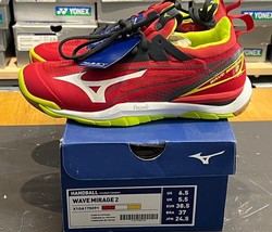 Mizuno WAVE Mirage 2 Men Handball Shoes Sport Indoor [US:6.5/245] NWT X1GA175091 - £67.20 GBP