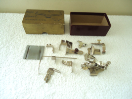 Vintage Greist Ruffler / Other ?Attachments In Greist Box &quot; GREAT COLLEC... - $26.17