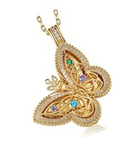 Custom Butterfly Urn Necklace for Ashes with in My - £204.46 GBP