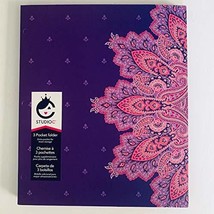 Studio C Carolina Pad Tri-fold 3 Pocket Folder Taj Mahal Purple - £11.47 GBP