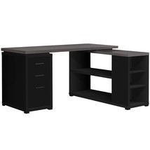 Computer Desk L-Shaped Corner Desk With Storage - Left Or Right Facing - 60&quot;L (B - $727.99