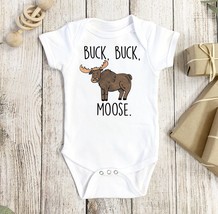 Moose Onesie®, Animal Onesie®, Moose Baby Gift, Maine Onesie®, Maine Baby Gift,  - £14.13 GBP