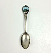 Vintage Sterling Silver Pikes Peak Souvenir Spoon Enameled  - £15.94 GBP