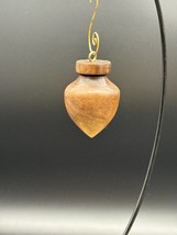 Wood turned Handmade Christmas Ornament using Black Walnut from the Fing... - £12.05 GBP