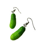 Pickleball PICKLE EARRINGS Cucumber Zucchini Garden Veggie Novelty Funky... - $5.85