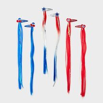Cat & Jack Girls 6pk 4th of July Hair Clips Blue White Red Size One Size - €9,58 Cat & Jack Girls 6pk 4th of July Hair Clips Blue White Red Size One Size - €9,58 EUR