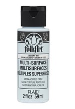 FolkArt Multi-Surface Satin Acrylic Paint, 2952 Sky Mist, 2 Fl. Oz. - £2.99 GBP