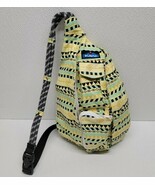 Kavu Rope Sling Backpack Yellow Green Black Aztec / Geometric Bag - €21,17 EUR Kavu Rope Sling Backpack Yellow Green Black Aztec / Geometric Bag - €21,17 EUR
