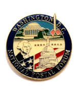 VTG USPS National Postal Forum Washington DC Pin Capitol Jefferson Monum... - $12.99