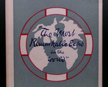 Partridge MOST REMARKABLE ECHO IN THE WORLD First ed 1933 Hardback DJ Ma... - $45.00