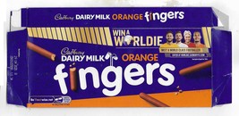 Cadbury dairy milk fingers Orange-meet a class Footballer 114g chocolate... - $4.90