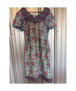 Vintage Sila Women Aloha Dress Pockets Made in Nepal Floral Womens Size ... - $930.30 MXN
