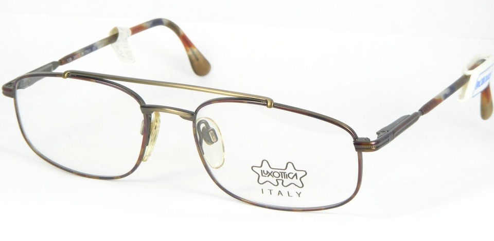 Vintage LUXOTTICA LU 1246 N155 MULTICOLOR EYEGLASSES GLASSES 54-17-135mm... - $35.64