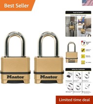 Weather-Resistant Gold Combination Lock Set - Heavy Duty and Resettable,... - $1,102.23 MXN