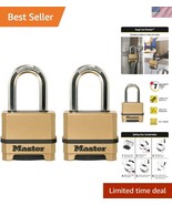 Weather-Resistant Gold Combination Lock Set - Heavy Duty and Resettable,... - $1,086.04 MXN