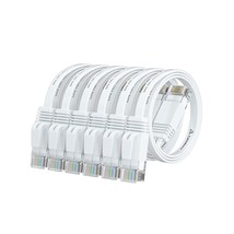 Cat 6 Ethernet Cable 1Ft (6 Pack) (At A Cat5E Price But Higher Bandwidth) Flat I - £16.02 GBP