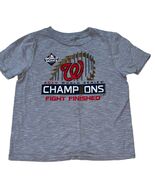 Washington Nationals World Series Champions Gray Kids Unisex T-Shirt Sz 5/6 - $261.75 MXN