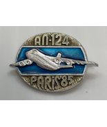 Vintage Russian USSR Lapel Pin AN-124 Plane Airplane CH3 Paris Air Show ... - $187.97 MXN