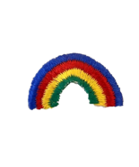 Girl Scout Patch Badge Mini Rainbow Cadet ? 1980s Era Small 1.5&quot;x1&quot; - $9.49
