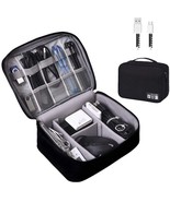 Electronics Organizer, Orgawise Electronic Accessories Bag, Two-Layer-Black - £33.04 GBP