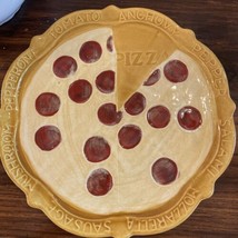 Vintage Pepperoni Pizza Ceramic Platter #2019 USA California Rare - £33.48 GBP