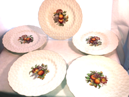 Five Different Spode Fruit 9 Inch Plates - £102.43 GBP