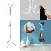 12 Hooks Coat Rack Hat Bag Stand Tree Clothes Hanger Umbrella Holder Organizer - £34.92 GBP