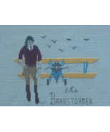 Vintage Renie Gloth Studio - The Barnstormer - Airplane Pilot Framed Nee... - $399.76 CAD