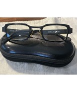 Anne Et Valentin Vintage Eyeglasses Fabulous U81 Rectangular Black Frames - $121.23 CAD
