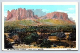 Postcard Superstition Mountain Apache Trail Arizona AZ c.1935 - £2.89 GBP