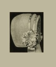 Infant&#39;s Knitted Hood 4. Vintage Knitting Pattern for Baby Bonnet. PDF D... - £1.96 GBP