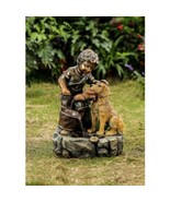 Jeco FCL168 Boy Play with Dog Fountain - £161.50 GBP