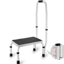 VEVOR Step Stool 1-Step 330lbs Capacity, 3 Adjustable Height with Handle Steel S - $87.89