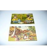 Vintage Seminole Indian Linen Postcards Lot of 2, Native American Unused - $83.76 MXN