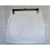 Dockers White Tennis Skort Mini Skirt Women&#39;s Size 14P Zipper Cotton Str... - €13,65 EUR