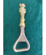 Old Bronze bottle opener Rare figure Check Stock - $43.18