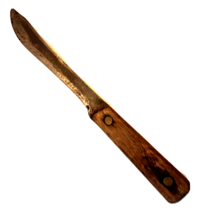 Carbon Steel Butcher Knife Handcrafted Wood Handle ANTIQUE Primitive 11&quot;... - $39.53