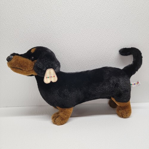 Aurora Plush Dachshund Weiner Dog Black Brown Realistic Large Stuffed An... - $64.93