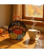 Thanksgiving Decor Hello Pumpkin Door Hanger:  Fall Decor - $28.00
