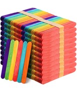 1000 Pack Colored Craft Sticks, 6 Inch Wooden Popsicle Sticks, Ice Pop I... - £29.21 GBP