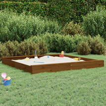 vidaXL Sandbox Honey brown Solid pine wood 78.7 x 78.7 in Expandable - $307.96