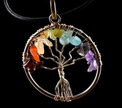 tree of life Pendant with cotton cord   6072 - $8.42