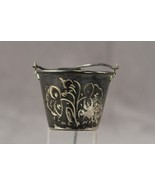 Antique Silver Plate Metal Gothic Aesthetic Floral Engraved Tea Strainer - £21.73 GBP