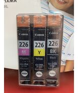 Genuine Canon 226 Magenta Black Yellow Ink Cartridges Combo Pack 3-Pack - $277.66 MXN