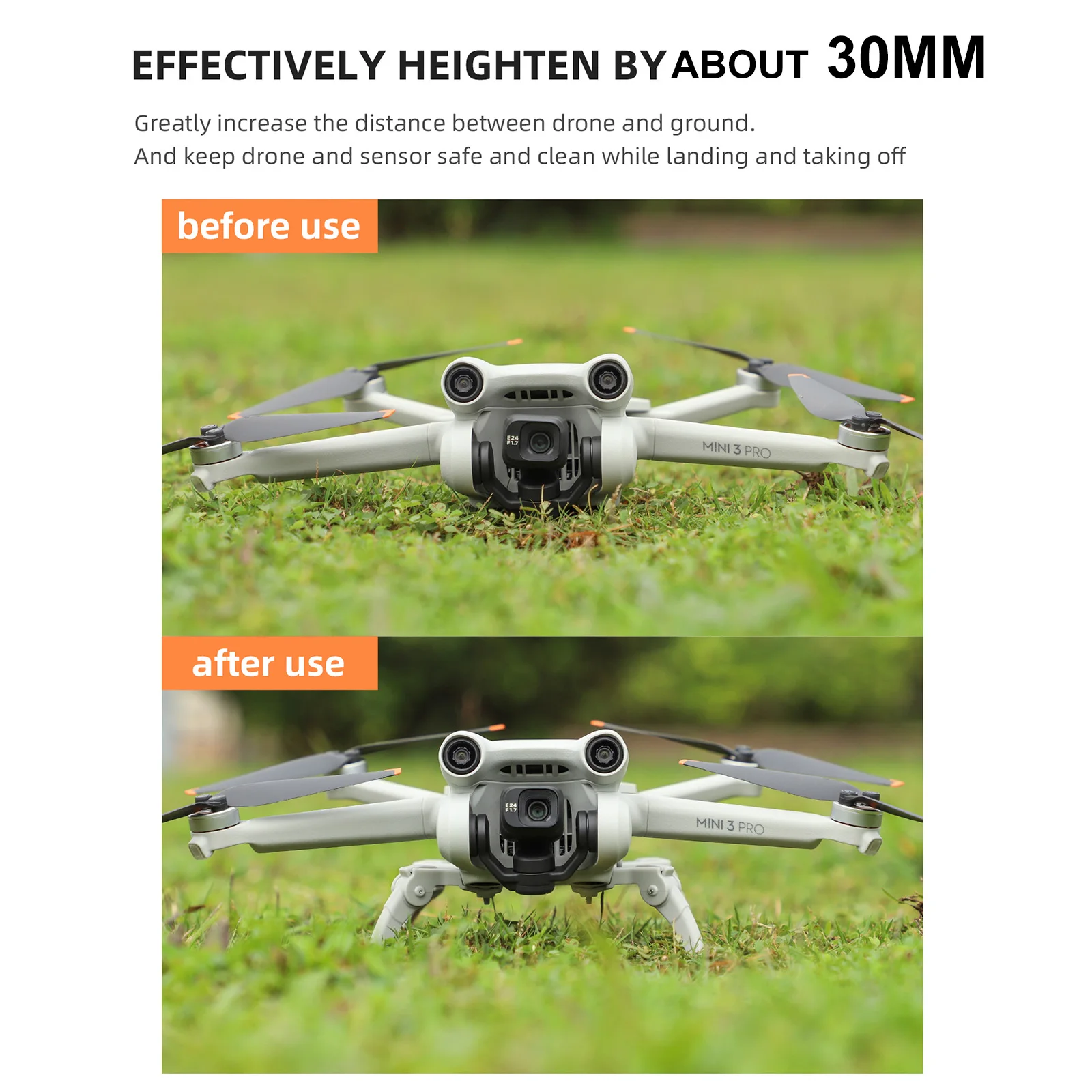 Spider Increased Height Tripod Drone Foldable Landing Gear for DJI Mini 3 Pro - £11.04 GBP+